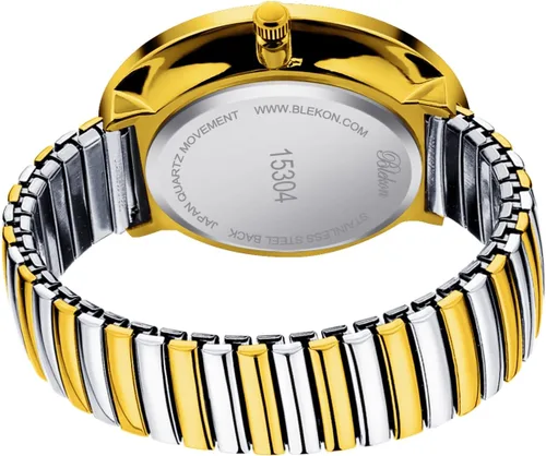 Vista 6 de Blekon Colecciones Nuevo reloj de moda PC21J con banda elástica de cara súper grande movimiento japonés PC21J