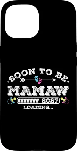 Vista 6 de Soon to Be Mamaw 2027 Loading for Pregnancy Announcement Case for iPhone XR