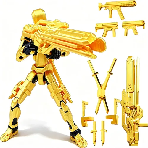Vista 15 de Titan 13 Figuras de acción, robot simulado multiarticulado 13 figuras de acción 3 piezas