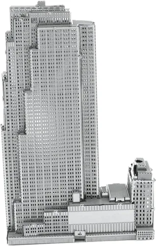 Vista 3 de Metal Earth 30 Rockefeller Plaza 3D Metal Model Kit Bundle con pinzas Fascinaciones