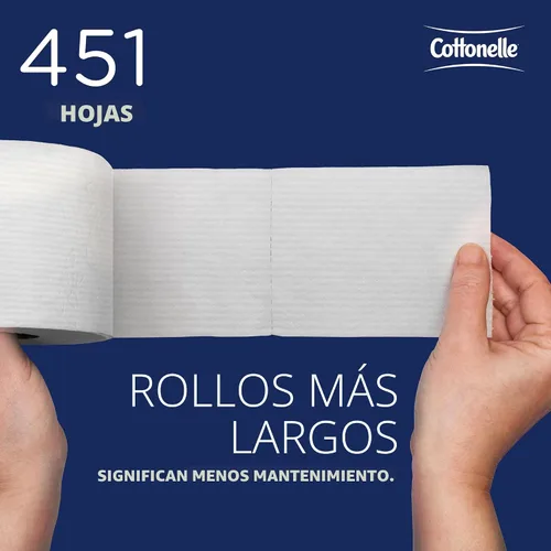 Vista 7 de Rollo de papel higiénico Kimberly-Clark Kleenex Cottonelle 17713, L, Blanco, 20