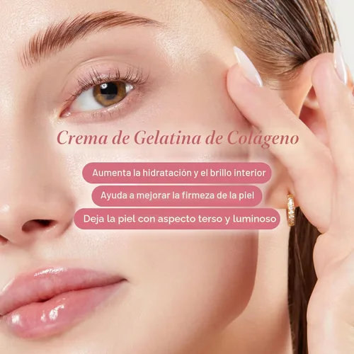 Vista 7 de medicube Crema de gelatina de colágeno, niacinamida y colágeno hidrolizado liofilizado, aumenta la hidratación de la barrera de la piel y da un