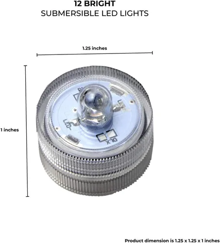Vista 2 de LumaBase 68512 Luces LED sumergibles a pilas, color rosa