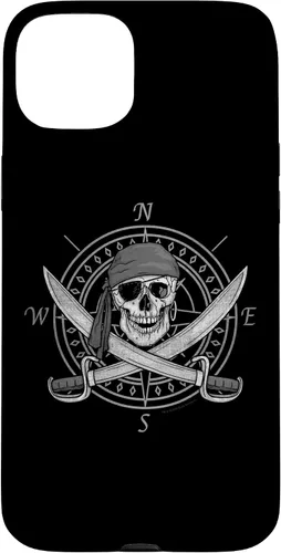 Vista 9 de Pirate Skull and Cutlasses Compass Distressed Case for iPhone 17
