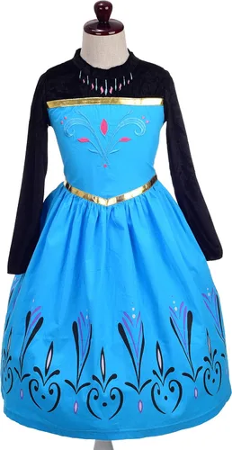 Vista 3 de Dressy Daisy Disfraz de princesa de hielo para niñas, disfraz de Halloween y Navidad, talla 2-10