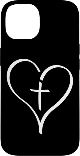 Vista 4 de Blessed Christian Heart Jesus Cross Christian Catholics Cute Case for iPhone 16