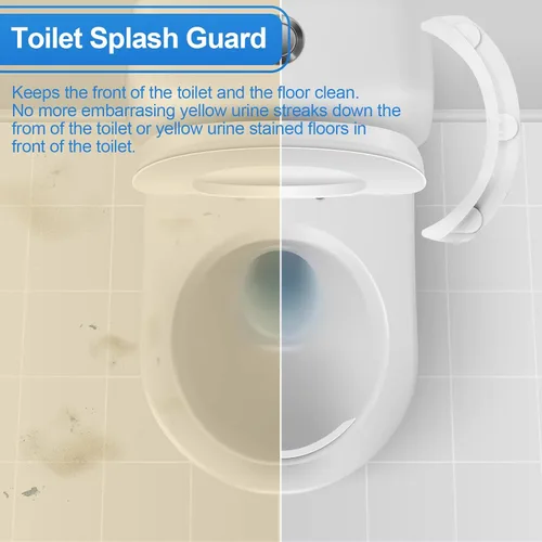 Vista 5 de P Guard Deflector de orina - Previene los desastres de orina, dirige la orina para el cuidado del hogar elevado (paquete de 1) Toilet Seat Directs