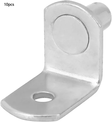 Vista 8 de 10 unids soporte de estante clavijas de soporte de metal placa de fijación pasadores de estante soportes de montaje en pared para gabinetes gabinete