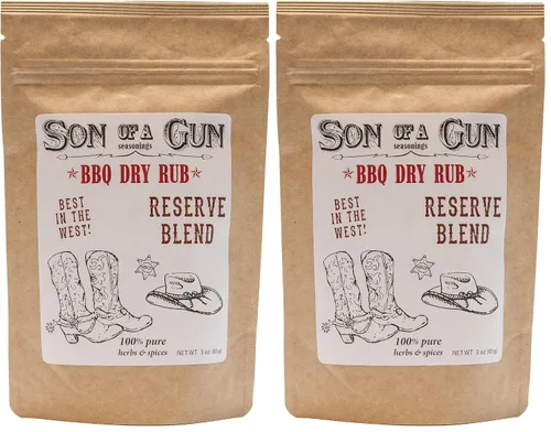 Vista 4 de Son of a Gun - Condimento para carne de hierro plano y condimento, mezcla de especias multiusos para asar carne de res, pollo, cerdo, hamburguesas