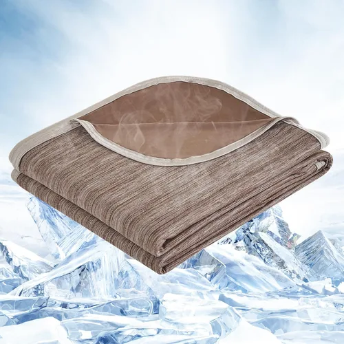 Vista 20 de OIGAE Manta refrescante para personas que duermen con calor – Manta fría de verano suave y ligera para sudores nocturnos, perfecta para cama, sofá
