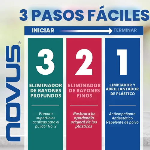 Vista 4 de Novus 7056 Pulidores de plástico 8 onzas