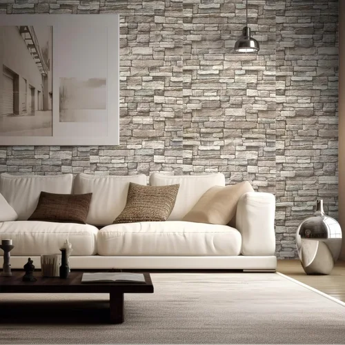 Vista 4 de Yutianli 10PSC 3D paneles de pared despegar y pegar ladrillo falso paneles de pared autoadhesivos 3D ladrillo papel pintado espuma piedra panel