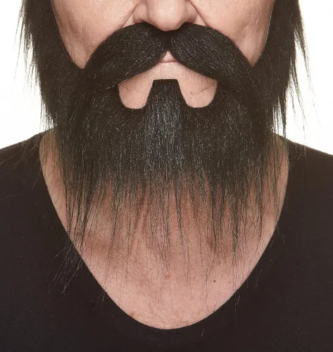 Vista 23 de Mustaches Self-Adhesive Stick On Fake Handlebar for Adults Negro