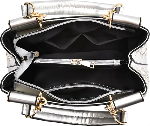 Vista 2 de Nevenka - Bolsas de moda de charol para mujer