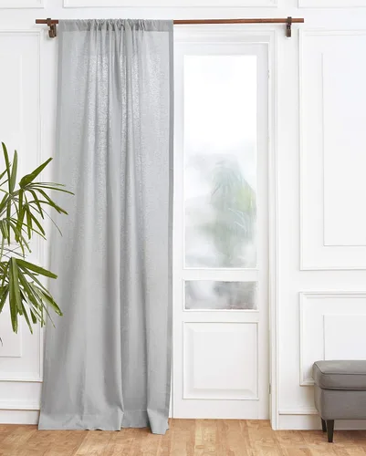 Vista 27 de Solino Home Cortina de lino europeo color beige, 52 x 96 pulgadas, filtro de luz, con bolsillo para barra, 96 pulgadas, 100% lino puro, tratamiento
