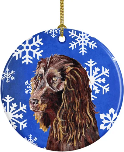 Vista 247 de Caroline's Treasures Cavalier Spaniel - Adorno de cerámica para colgar en el árbol de Navidad, para el hogar, Navidad, fiestas, regalo, 3 pulgadas