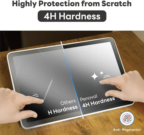 Vista 5 de Penoval Protector de pantalla desmontable Paperfeel para tableta Google Pixel 2023, Nano Tech reutilizable, fácil de instalar y quitar