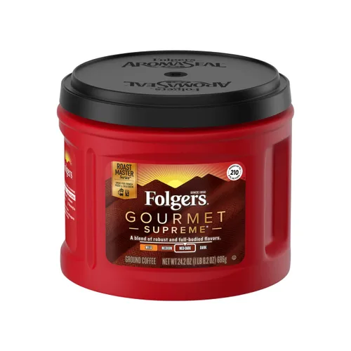 Vista 12 de Café molido Folgers Coffeehouse Blend, tostado medio-oscuro, 9.6 onzas