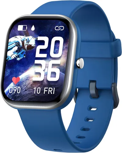 Vista 11 de Reloj inteligente para niñas, IP68, impermeable, reloj rastreador de actividad física con cara de 1.5 pulgadas, monitor de sueño de frecuencia Negro