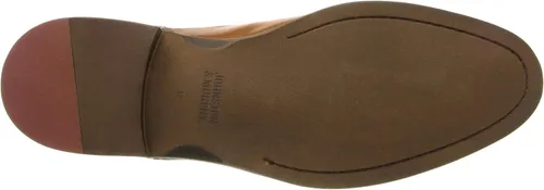 Vista 4 de Johnston Murphy Puntera Conard para hombre cuero pulido a mano suela de goma Marrón 8