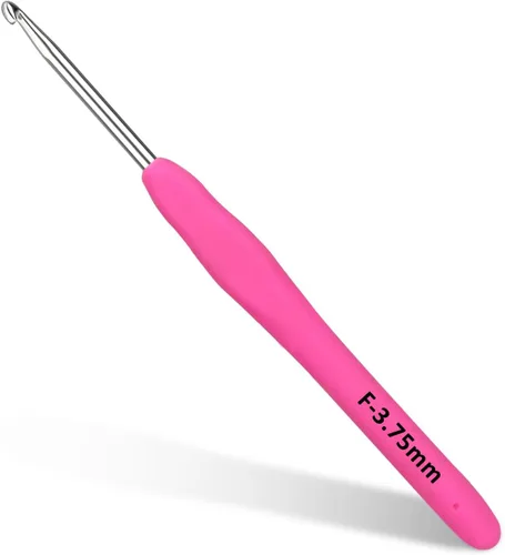 Vista 10 de SHWAKK Gancho de ganchillo pequeño, gancho ergonómico de encaje de 0.020 in, agujas de ganchillo pequeñas para manos artríticas, agujas de tejer