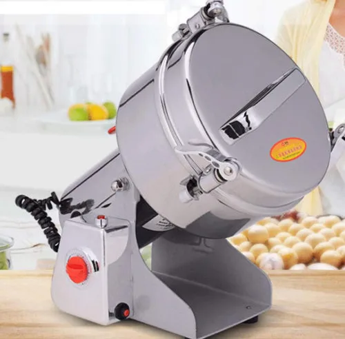 Vista 9 de Molinillo eléctrico de grano de 70.55 oz, máquina de polvo tipo oscilante 3800 W, molinillo de medicina herbaria china para el hogar, pulverizador