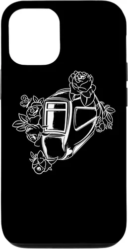 Vista 11 de iPhone 12 mini flores de soldadura - Soldador y Ironworker mamá caso