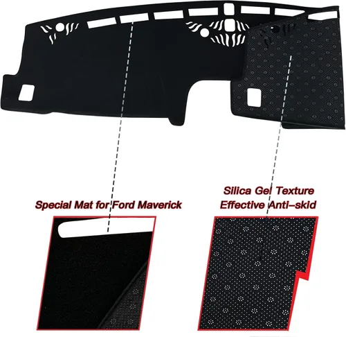 Vista 2 de Cubierta de tapete para salpicadero, consola central interior personalizada compatible con Ford Maverick Truck XL XLT Lariat 2022 2023 2024