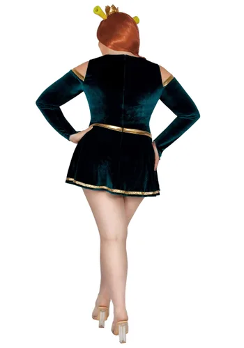 Vista 3 de Disfraz Sexy de Princesa Ogro Talla Plus para Mujer Multicolor