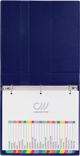 Vista 8 de Avery Separadores para carpetas de 3 anillos, 12 pestañas por juego, tabla de contenido personalizable, pestañas arqueadas multicolor, ideal