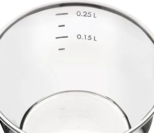 Vista 3 de Küchenprofi Cacerola de acero inoxidable con fondo revestido, 8 onzas, plata