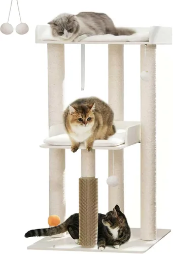 Vista 9 de FourFurPets Árbol para gatos resistente, árbol de gato de 67.7 pulgadas para gatos de interior grande y adulto, torre moderna para gatos grandes