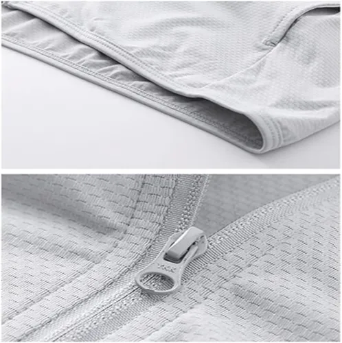 Vista 2 de ygqzm 50+ UV Sun Protection Clothing Women Zip UpSleeve Sweatshirt Outdoor Clothes Fishing Running Hiking Jacket (Color Gray, Size Large)