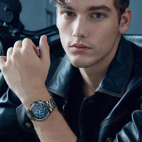Vista 5 de BENYAR - Reloj de pulsera para hombre, resistente al agua, analógico, cronógrafo, de cuarzo, elegante, informal, con correa de acero inoxidable