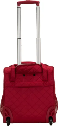 Vista 4 de Rockland Melrose - Maleta con ruedas, de porte vertical, para caber debajo del asiento, Rojo), BF31-RED