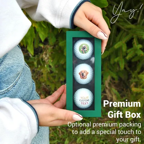 Vista 5 de Pelotas de golf personalizadas, regalos para hombres, pelota de golf personalizada con logotipo o foto, regalo personalizado para golfistas, papás
