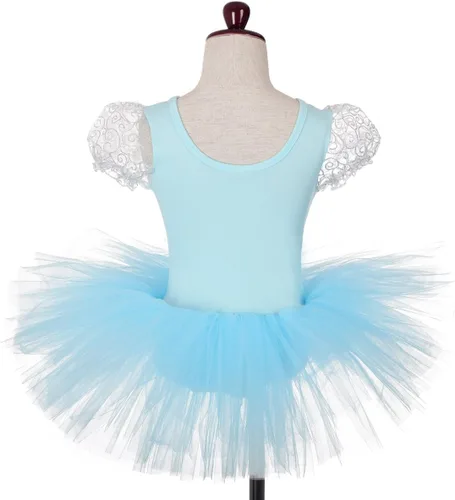 Vista 2 de Dressy Daisy Disfraz de tutú de ballet de princesa para niñas, vestido de baile elegante, talla 2-8, azul