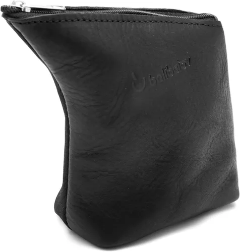 Vista 2 de BALIBETOV Contenedor de yerba de cuero genuino hecho a mano I Yerba Mate I Yerbero moderno y práctico para hombres, mujeres en el trabajo, al aire