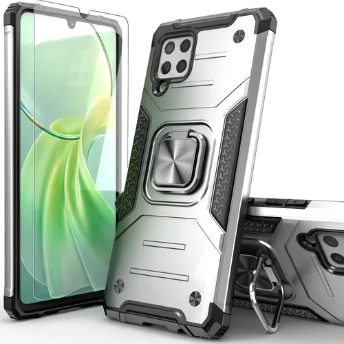 Vista 8 de Funda para Galaxy A42 con soporte de anillo, protector de Negro