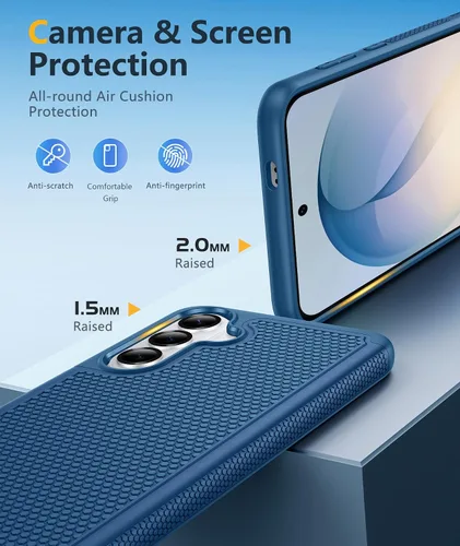 Vista 1111 de FNTCASE Funda para iPhone 17 Pro: Fundas delgadas translúcidas de color azul claro compatibles con MagSafe, protección completa de la cámara