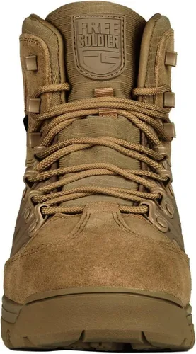 Vista 2 de FREE SOLDIER Mens Tactical Waterproof Lightweight Hiking Boots Military Combat Boots Work Boots