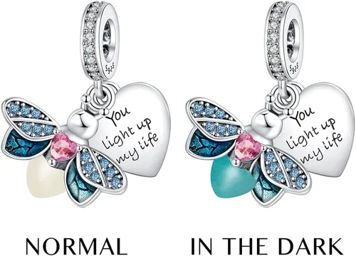 Vista 2 de Charms for Bracelets Family Friends Love Mom Baby Home Flower Dog 925 Sterling Silver Dangle Necklaces Gifts for Women Girls