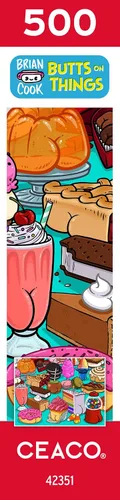 Vista 8 de Ceaco - Brian Cook - Butts on Things - Sweet Cheeks - Rompecabezas de 500 piezas