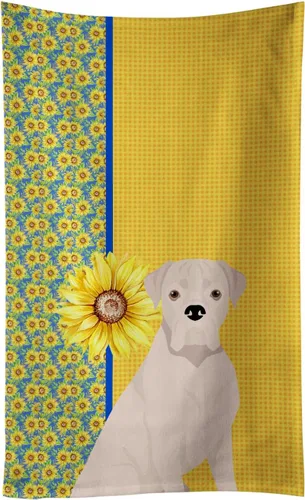 Vista 127 de Caroline's Treasures WDK5313KTWL - Toalla de cocina con diseño de girasoles de verano, color negro y tostado, Airedale Terrier, toalla de mano