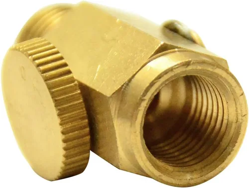 Vista 4 de Quickun Válvula reguladora de flujo de aire en línea de latón neumático, 1/4" NPT macho y hembra, herramienta del compresor de presión de aire