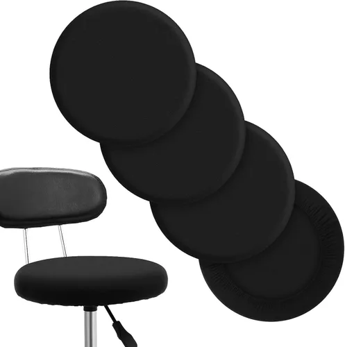 Vista 8 de Tatuo Fundas de asiento de taburete de bar redondas, fundas de cojín lavables, fundas elásticas para sillas de bar para sillas de 14 a 17 pulgadas