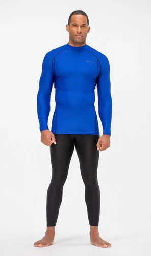 Vista 4 de DEVOPS Paquete de 3 camisas de compresión atléticas de manga larga con cuello alto para hombre