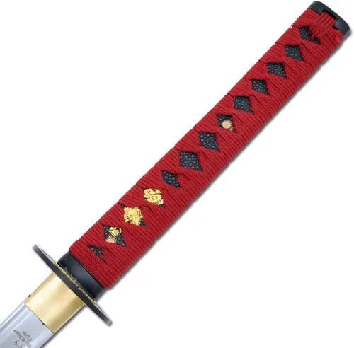 Vista 4 de Snake Eye Tactical Espada katana clásica hecha a mano, espada samurái, espadas reales, cuchillas de acero de alto carbono, artes marciales