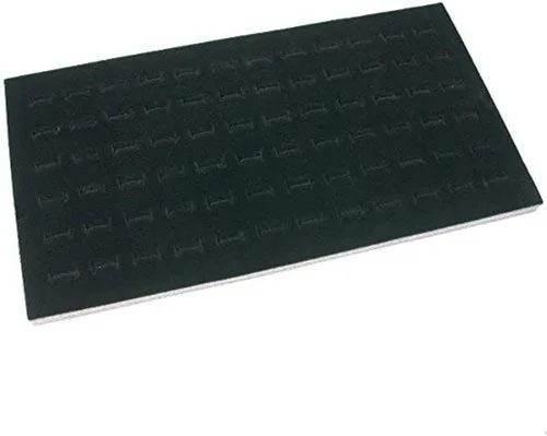 Vista 3 de Phuchema - Gemelos con parte superior de cristal, color negro, vitrina organizadora de almacenamiento (versión estándar)