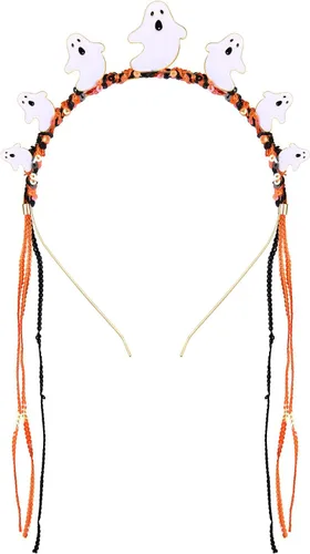 Vista 37 de MOLOCH Diadema de Navidad con lazo de Navidad, diadema de borla roja y verde, diadema de carnaval, disfraz de Navidad, accesorios para el cabello